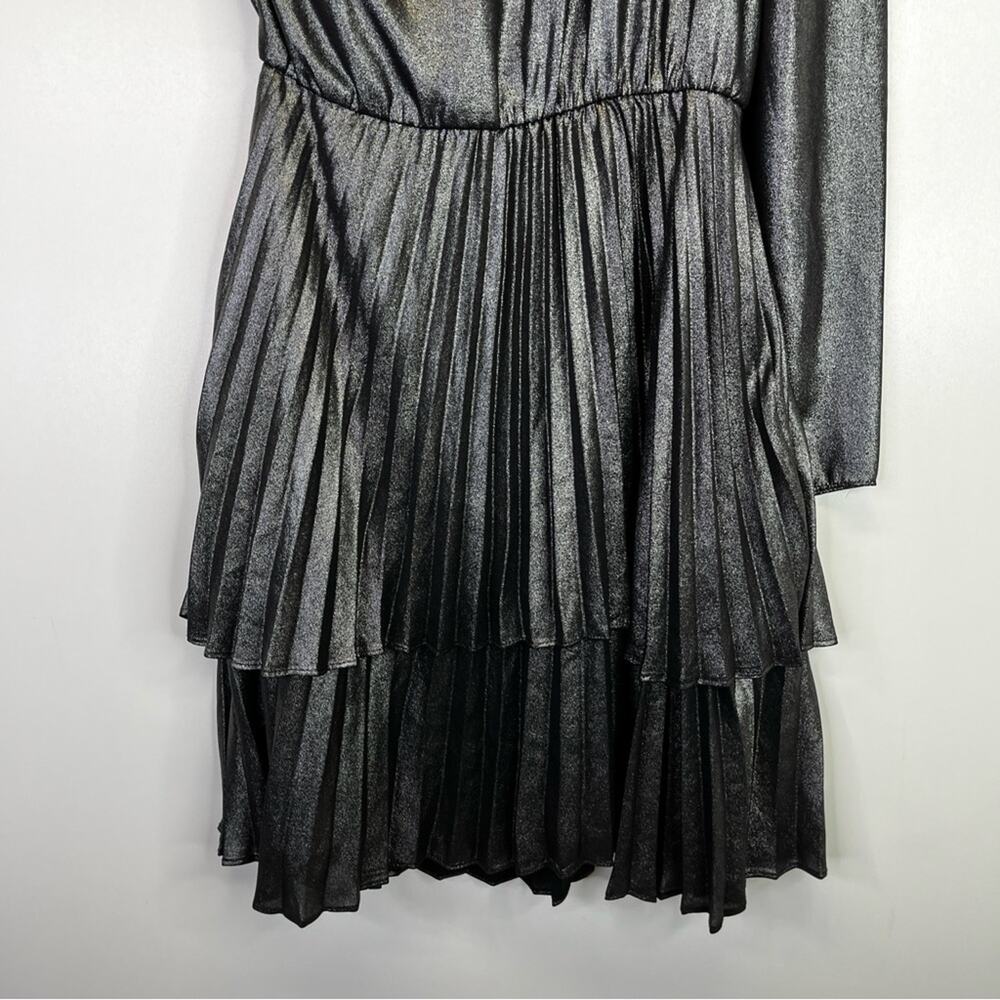 Derek Lam Collective Metallic One Shoulder Mini dress silver - 36 (US 0) - Picture 11 of 13